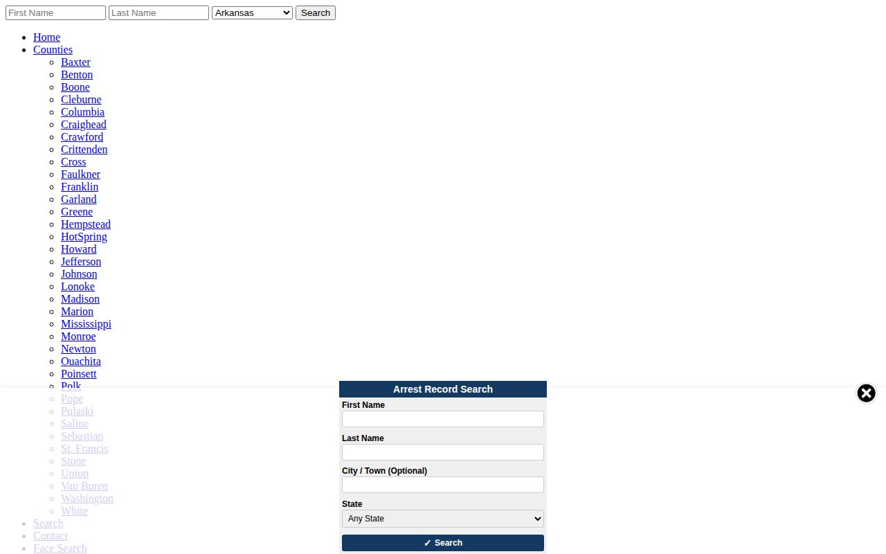 Unofficial Johnson County arrest log search and daily count interface